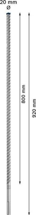 Image du produit Bosch Professional Zubehör Foret marteau EXPERT SDS max-8X 20 x 800 x 920mm pour marteaux perforateurs (jusqu'à 20 millimètres)