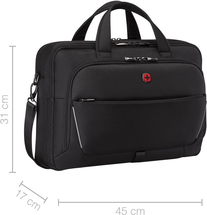 Actual product image Wenger Meteor Brief 16 - 17" Laptop-Tasche mit Tablet-Fach - schwarz (17")