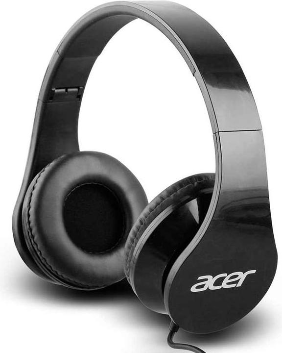Produktbild Acer Over-Ear Kopfhörer schwarz 3.5mm Klinke, 1.2m langes Kabel, Lautstärke: 93db, Frequenz: 20Hz (Kabelgebunden)
