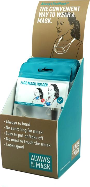 Produktbild Roost Maskenhalter Kordel 1 Stk. 301930021 Weiss (Maskenhalter)