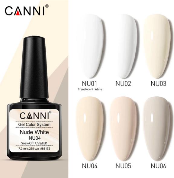 Immagine prodotto Canni Gellacquer Bianco Nudo NU03 UV/LED (Bianco nudo, Vernice UV gel)