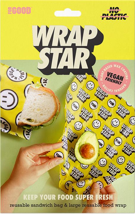 Produktbild Luckies Wrap Star - Wiederverwendbare Frischhaltefolie (28cm x 28cm) (1 x)