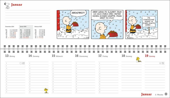 Produktbild Peanuts Wochenquerplaner 2025 (Deutsch)