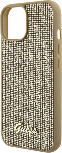 Produktbild Guess GUHCP15SPMSDGSD iPhone 15 6.1" złoty/gold hardcase Disco Metal Script (Apple iPhone 14, Apple iPhone 15, Apple iPhone 13)
