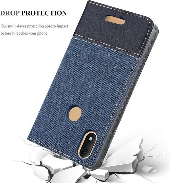 Produktbild Cadorabo Book Jeans Optik Cover (Wiko View Max)