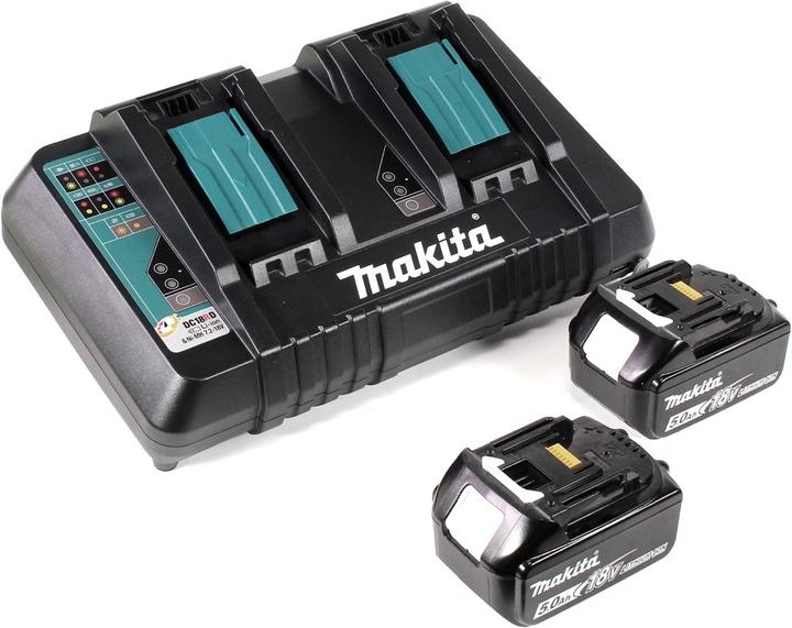 Actual product image Makita DUB 362 PT Battery leaf blower 36V + 2x batteries 5.0Ah + double charger (Rechargeable battery operated, Leaf blower)