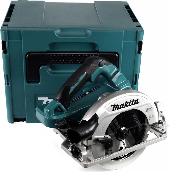 Actual product image Makita DHS 782 PT2J Cordless hand-held circular saw 36V (2x18V) 190 mm brushless in Makpac + 2x 5.0 Ah
