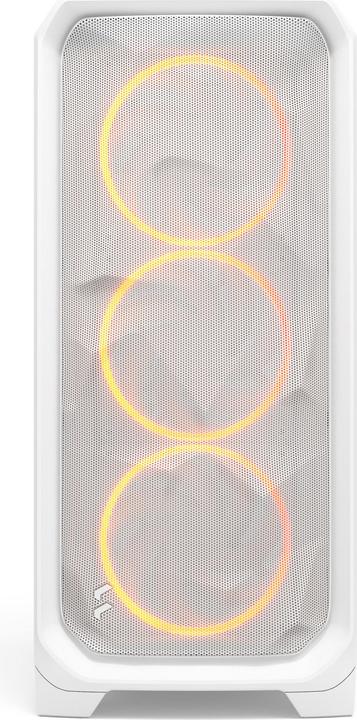 Actual product image Fractal Case Meshify 3 White RGB TG Clear Tint (ATX, Mini-ITX, mATX)