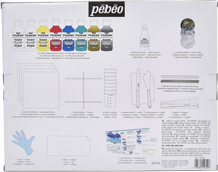 Image du produit Pebeo Expériences de Pouring (Multicolore, 994 ml)