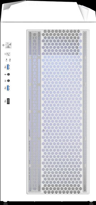 Actual product image Gigabyte Case||C301 GLASS WHITE|MidiTower|Not included|ATX|EATX|MicroATX|MiniITX|Colour White|GB-C301GW (E-ATX, ATX, mATX, Mini-ITX)