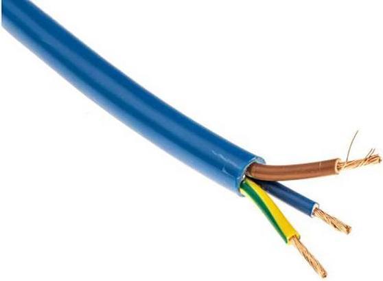 Produktbild Rs Pro H05VV-F, PVC Verdrahtungsleitung Blau, 3 x (0.35 m)