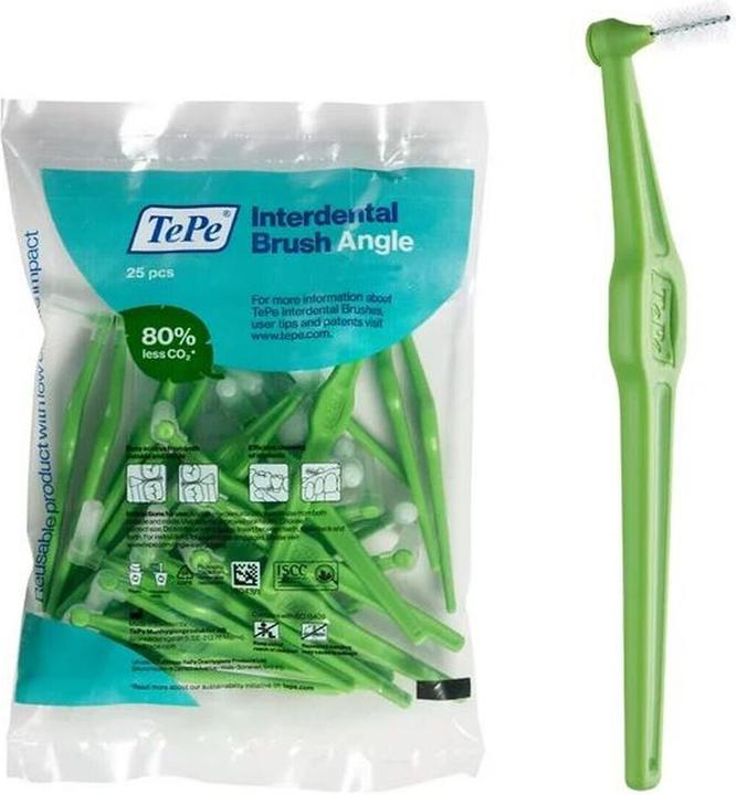 Image du produit TePe Brosse interdentaire d'angle MULTIPACK vert (25 x, 0.80 mm)