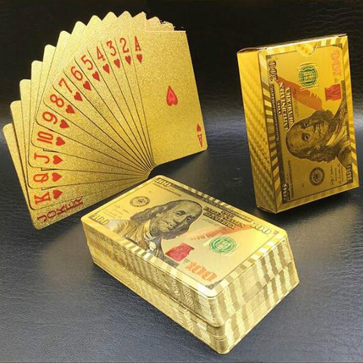 Produktbild JTI Spielkarten - Kartenspiel mit 24-Karat-Vergoldung, USD