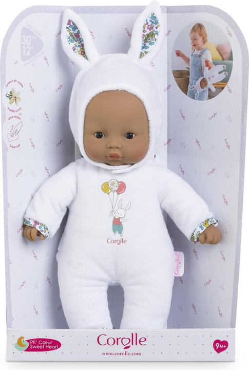 Image du produit Corolle Mon Doudou Sweet Heart Bébé Poupée - Lapin blanc, 30 cm