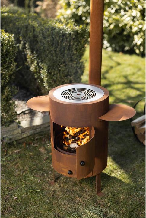 Actual product image Feu du Jardin Outdoor and Fondue Oven Deluxe rust