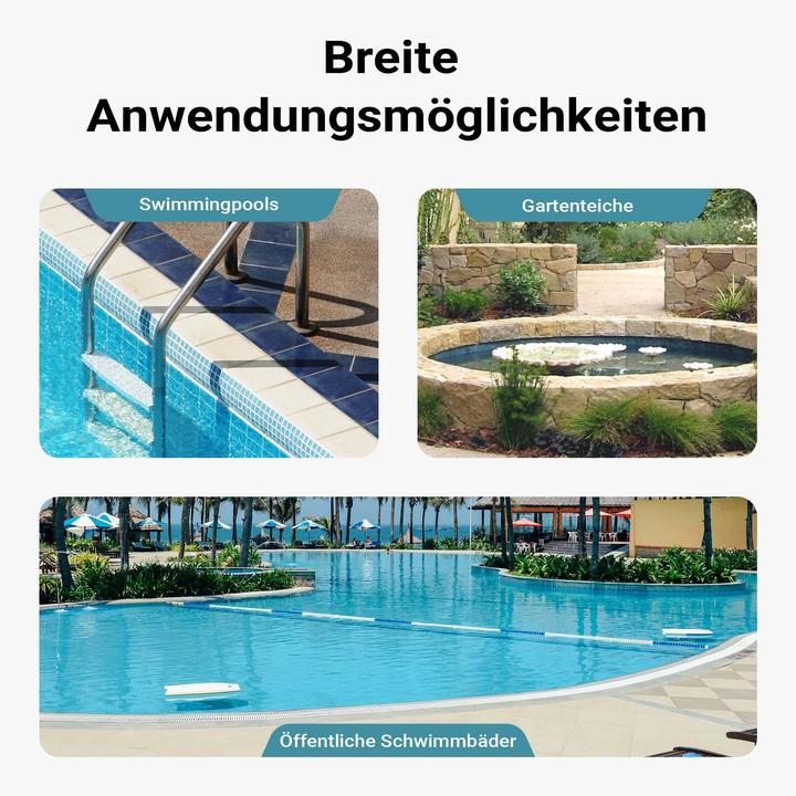 Image du produit Wiltec Teichtip ® 30m - 32mm - Tuyau de piscine flottant sections double manchon 165g/m - Made in Europe