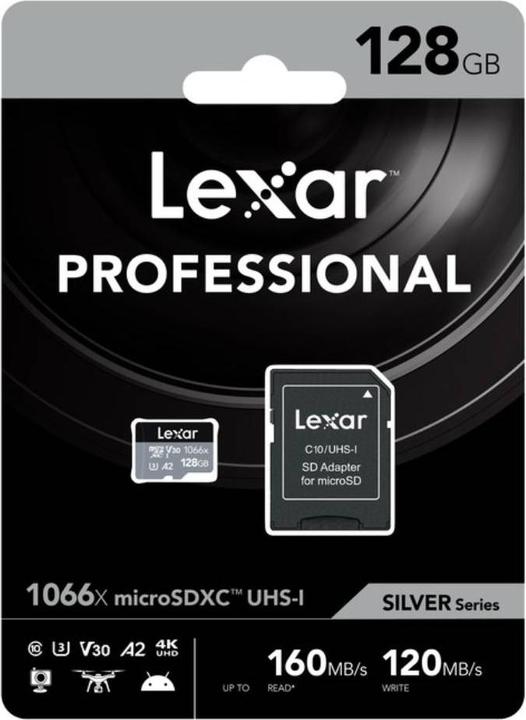 Produktbild Lexar Professional (128 GB, microSDXC, U3, UHS-I)