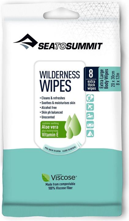 Image du produit Sea To Summit Lingettes humides pour les treks et les voyages (8 pièce(s))
