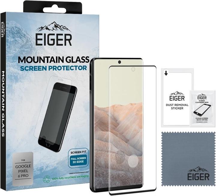 Actual product image Eiger Mountain Glass Clear Edge (1 Piece, Google Pixel 6 Pro)