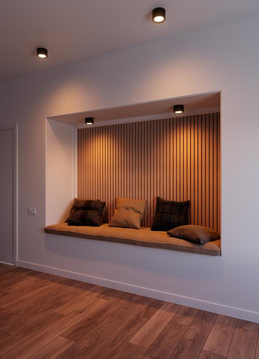 Actual product image Nordlux Landon Smart, Ceiling Light, Black/Steel (650 lm)