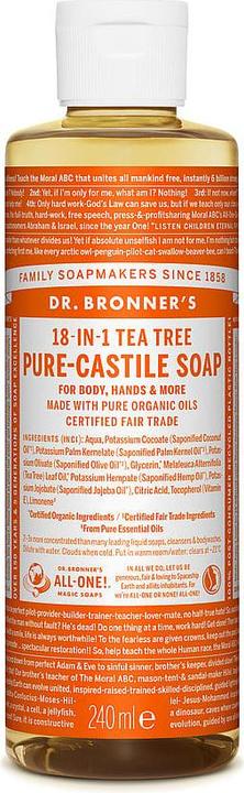 Actual product image Dr. Bronner's Tea Tree Liquid Soap 240ml (240 ml)