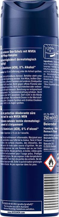 Actual product image NIVEA MEN Deo Spray Protect & Care Male 150 ml (Spray, 150 ml)