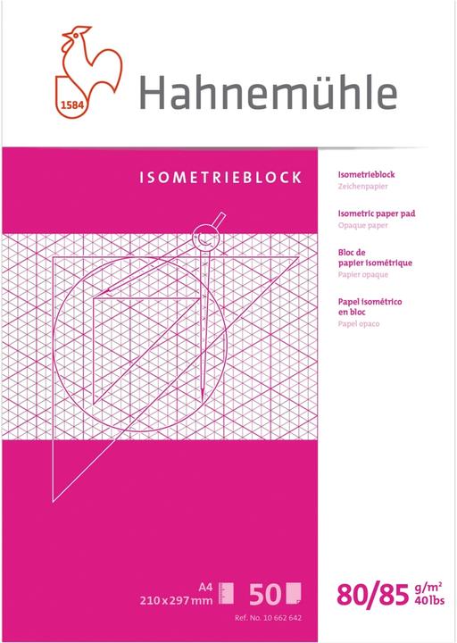 Produktbild Hahnemühle Isometrieblock A4 50BL raut. (A4)