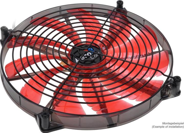 Actual product image Aquatuning Fan grille for axial fan for 180/200mm black