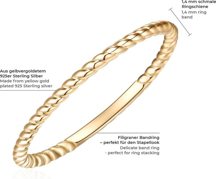 Immagine prodotto Glanzstücke München Donna Argento Argento Giallo Oro - 6064 (60, 925 Argento)