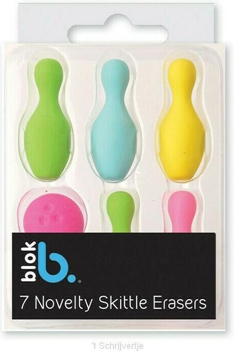 Actual product image Spot on Gifts Skittle Erasers (Pack of 7)