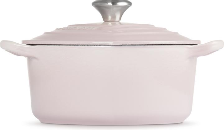 Image du produit Le Creuset Rôtissoire à coeur avec bouton de coeur Shell Pink (20 cm, Cocotte + faitout, Fonte)