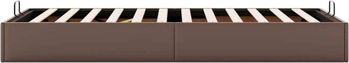 Produktbild VidaXL Ottoman-Bett ohne Matratze Braun 100x200 cm Kunstleder (100 x 200 cm)