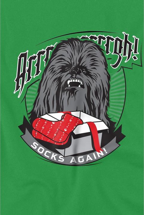 Immagine prodotto Star Wars Arrrrgh! Socks Again! Maglietta Natale Chewbacca Uomo (L)