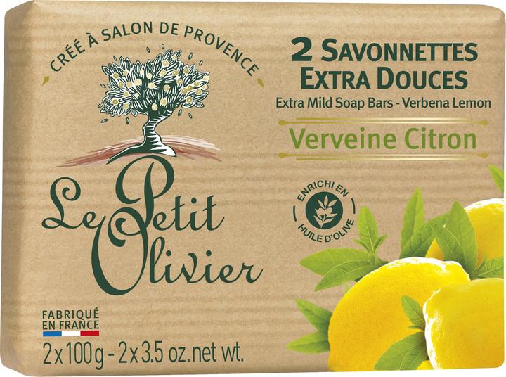 Produktbild Le Petit Olivier savonnette extra douce verveine-citron (Seifenlotion, 200.85 ml)