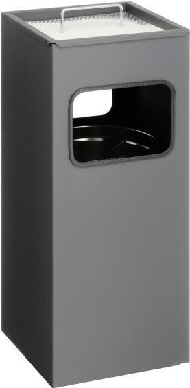 Produktbild Durable Papierkorb Metall 17L eckig mit Ascher 1 ST 333158