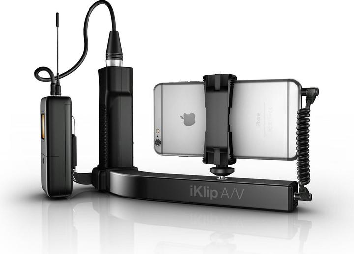 Image du produit IK Multimedia Support pour trépied de téléphone portable IP-IKLIP (Trépied Support de smartphone)