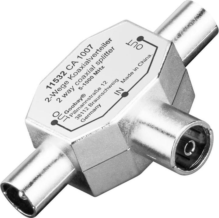 Image du produit Value Adaptateur coaxial en T (Répartiteur)