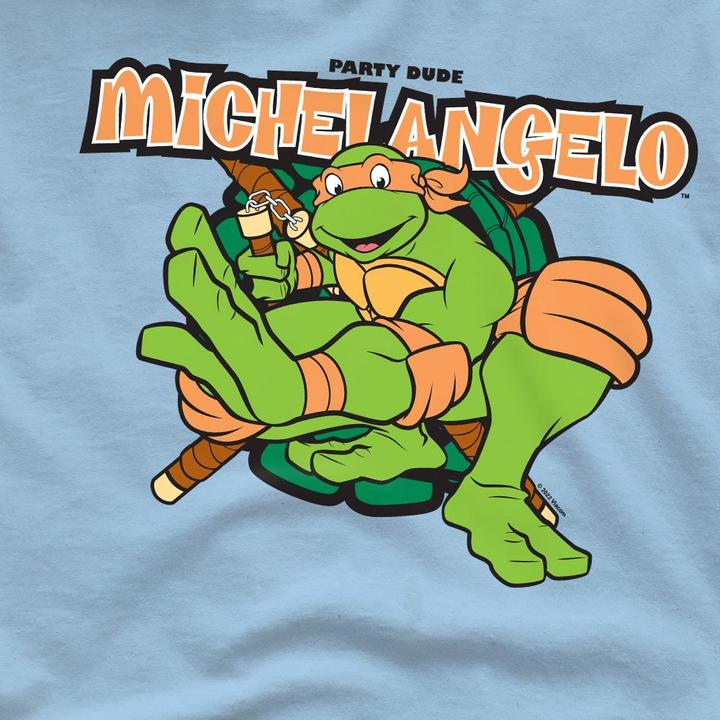 Immagine prodotto Teenage Mutant NT Party Dude Maglietta Michelangelo Uomo (M)