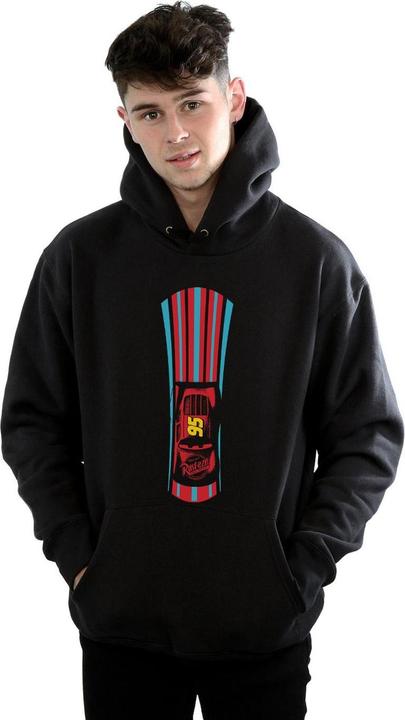 Immagine prodotto Disney Cars Lightning McQueen Stripes Felpa con Cappuccio Uomo (S)