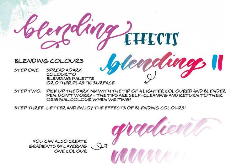 Produktbild Tombow Lettering-Set für Fortgeschrittene (Mehrfarbig, 10 x)