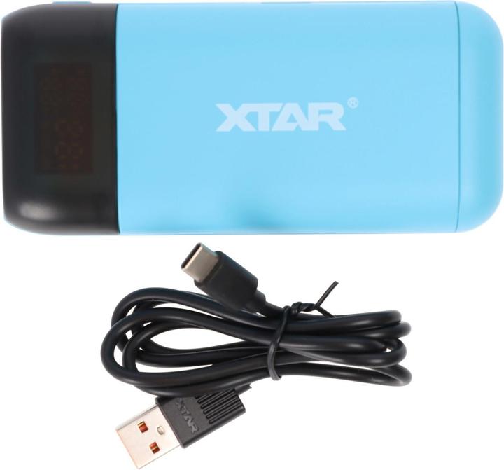 Actual product image Xtar PB2SL 2-way charger and power bank, for Li-ion batteries, with display (Chargers without battery)