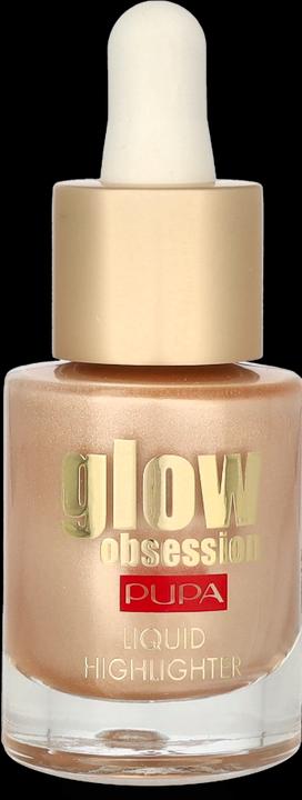 Image du produit Pupa Milano Glow Obsession Liquid Highlighter Metallic Effect Moon Light (002 Lumière de la lune, Highlighter)