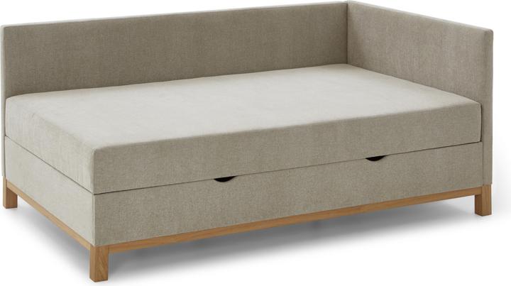 Produktbild Meise Möbel Santos Studioliege inkl. Bettkasten und Taschenfederkern Matratze Stoff Thor (90 x 200 cm)