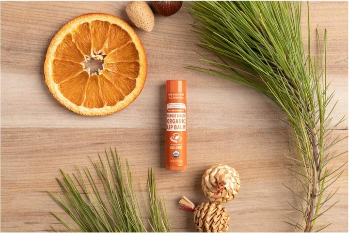 Immagine prodotto Dr. Bronner's Balsamo per labbra Arancione-Zenzero (Balsamo, 4 ml)