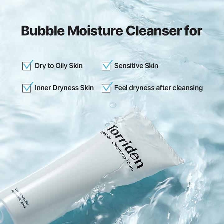 Actual product image Torriden DIVE-IN Low Molecular Hyaluronic Acid Cleansing Foam (Foam, 150 ml)