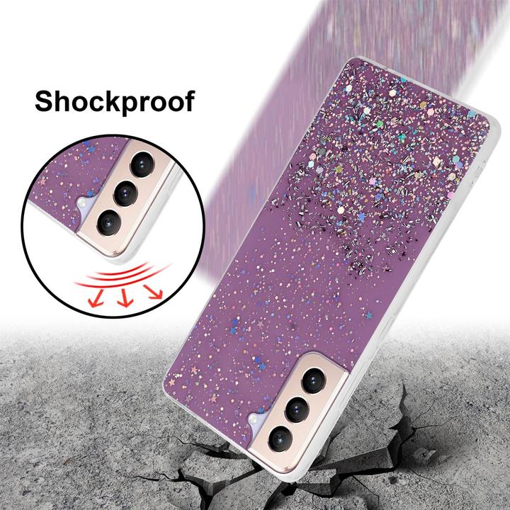 Image du produit Cadorabo Couverture TPU paillettes scintillantes (Samsung Galaxy S21+)