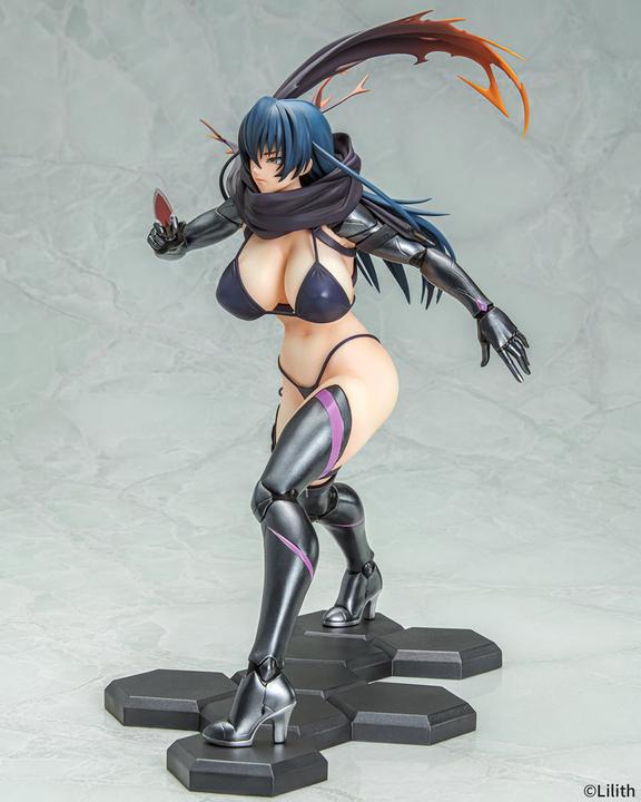 Actual product image Q-Six Taimanin RPGX statuette PVC 1/6 Clone Asagi 27 cm