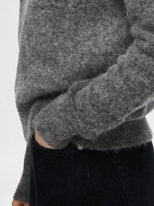 Actual product image Selected Femme Slfsia Ras Ls Knit O-Neck Noos (M)