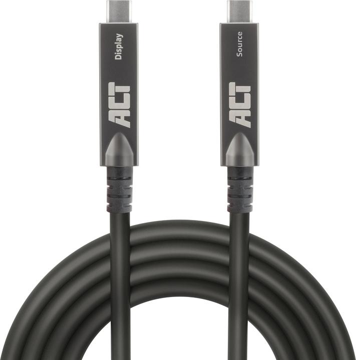 Actual product image USB-C 3.2 Gen2 Active Optical Cable (AOC), for touch panels, video, data, power, 3m (3 m, USB 3.2 Gen 2)