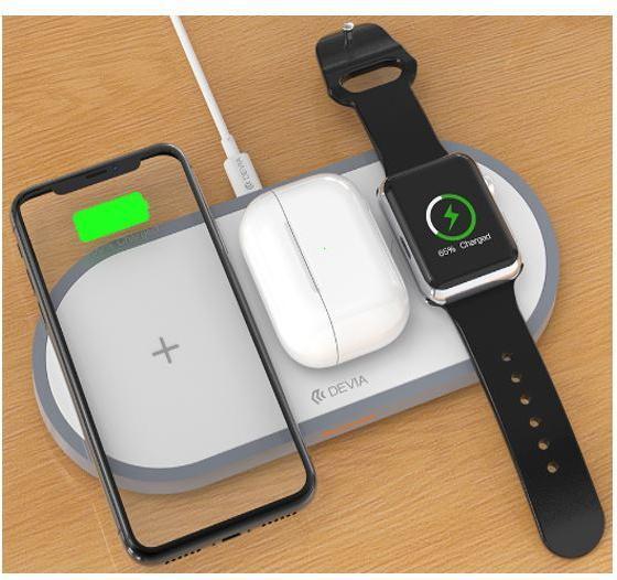 Immagine prodotto Devia Caricatore 3In1 per smartphone&Applewatch&Auricolare V4 (10W) bianco (10 W)